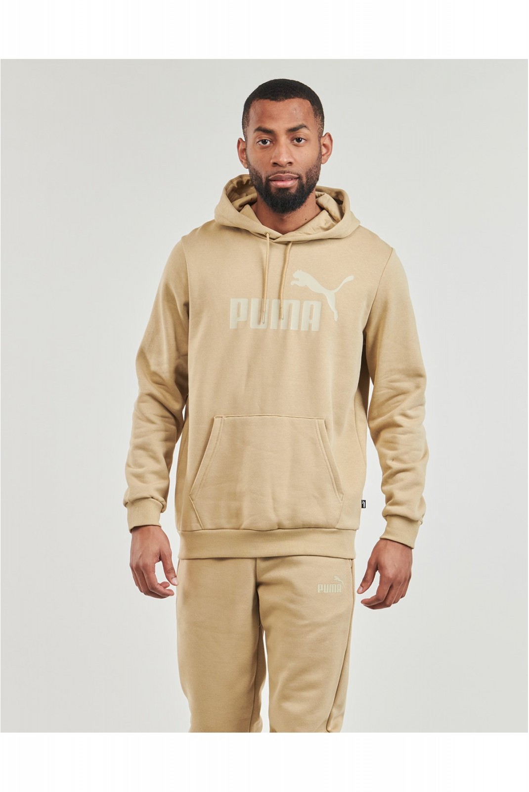 Sweat basique gros logo Puma Prairie Tan 586687