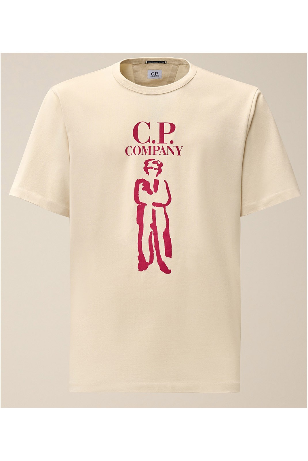 T-shirt - C.P. COMPANY - Beige - 16CMTS145A-006203W_402