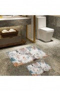 Ensemble de tapis de bain (2 pièces) - 50x60/60x100 - Multicolor - 1687