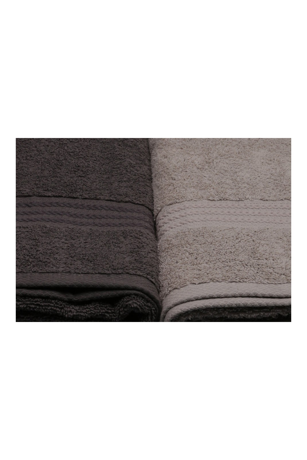 Ensemble de serviettes de bain (4 pièces) - 70x140cm - White / Grey / Dark Grey / Black - 1418