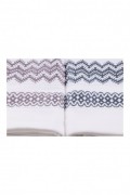 Ensemble de serviettes de toilette (6 pièces) - 40x60cm - White / Brown / Yellow / Dark Blue / Purple / Grey - 1191