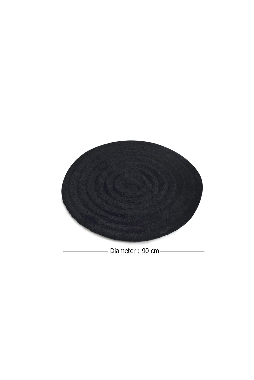 Tapis de bain en Acrylique - 90cm - Black - 1006