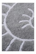 Tapis de bain en Acrylique - 90x90cm - Grey - 1024