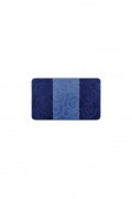 Ensemble de tapis de bain (2 pièces) - 50x60cm/60x100cm - Blue / Dark Blue - 1085