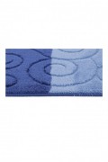 Ensemble de tapis de bain (2 pièces) - 50x60cm/60x100cm - Blue / Dark Blue - 1085