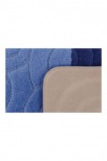 Ensemble de tapis de bain (2 pièces) - 50x60cm/60x100cm - Blue / Dark Blue - 1085