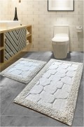 Ensemble de tapis de bain (2 pièces) - 50x60cm/60x100cm - Multicolor - 1563