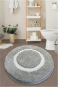 Tapis de bain en Acrylique - 90cm - Grey - 5391