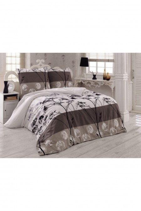 Ensemble de housse de couette King - 240x220 - Grey / Black / White - 404