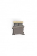 Ensemble de housse de couette renforcé pour lit king size - 240x220 - Dark Grey - 473