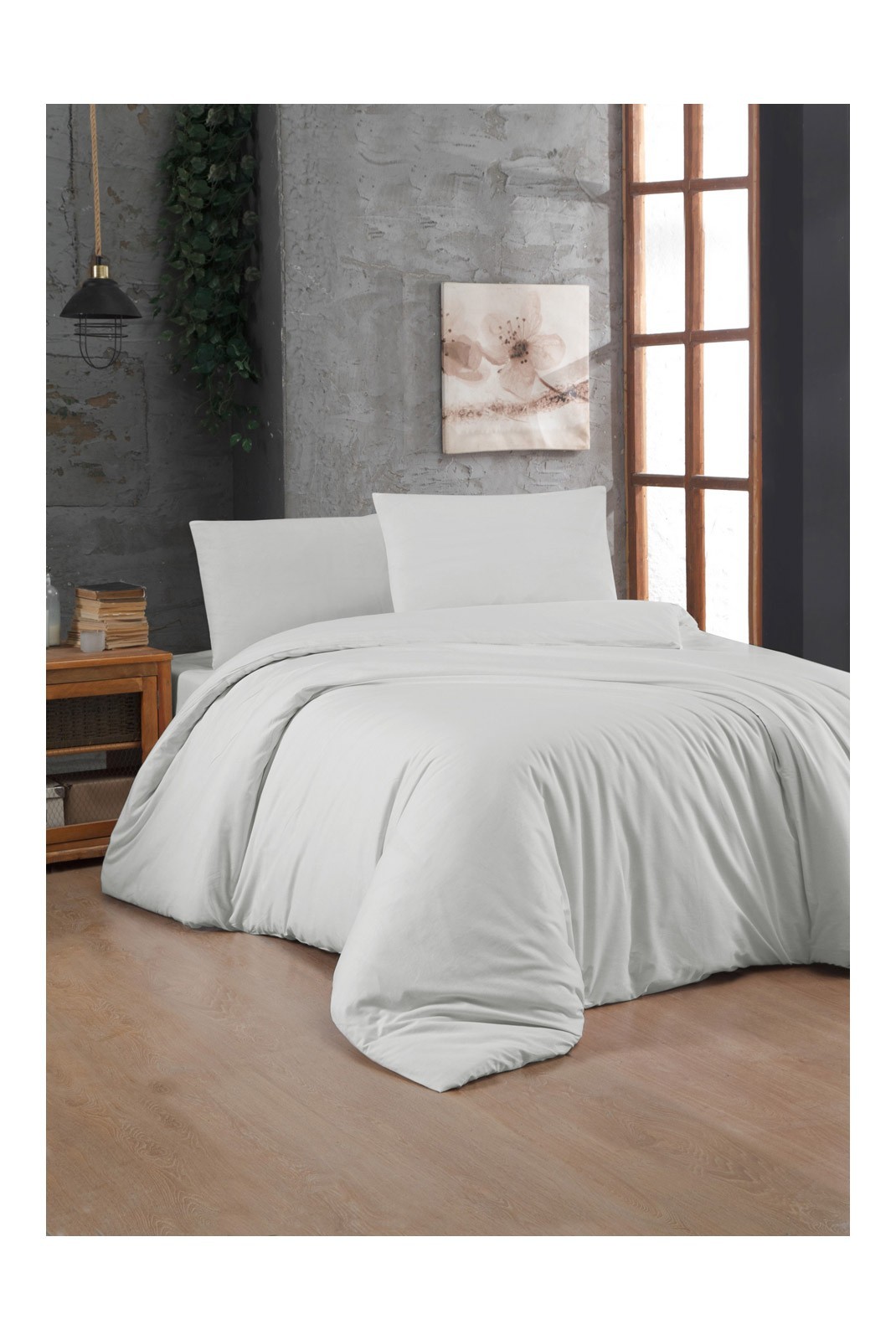 Ensemble de housse de couette renforcé pour lit king size - 240x220 - White - 481