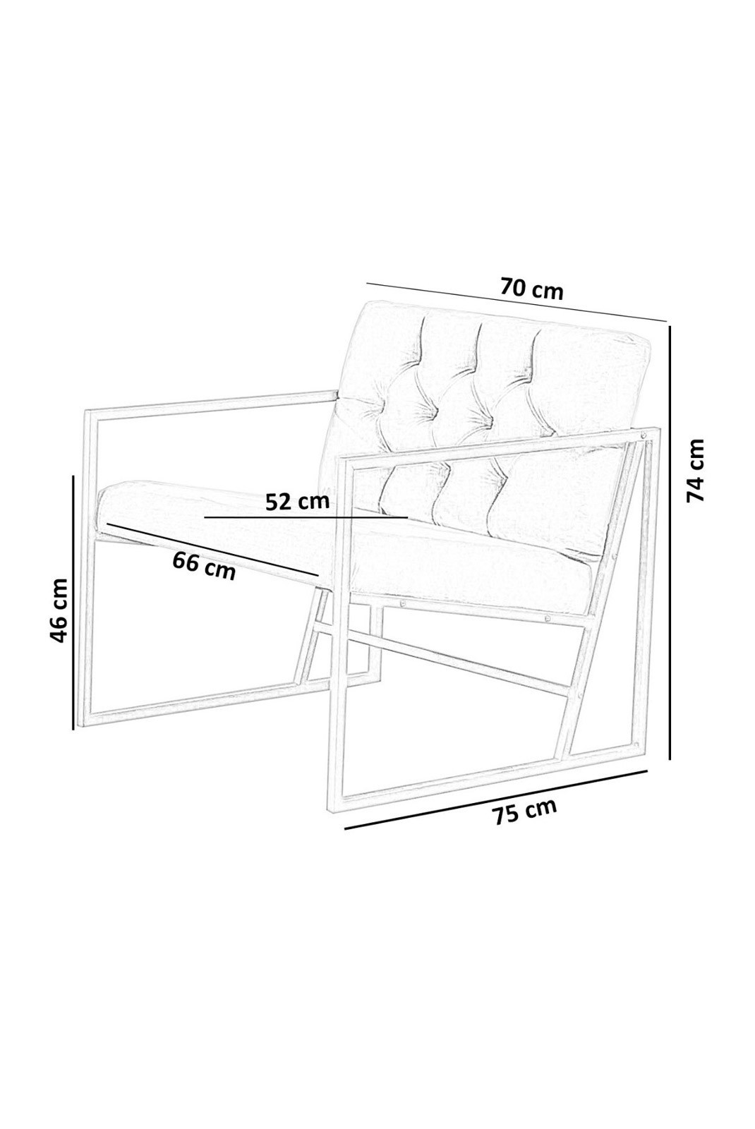 Fauteuil à oreilles - Black - 118BRN1180