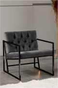 Fauteuil à oreilles - Fume - 118BRN1183