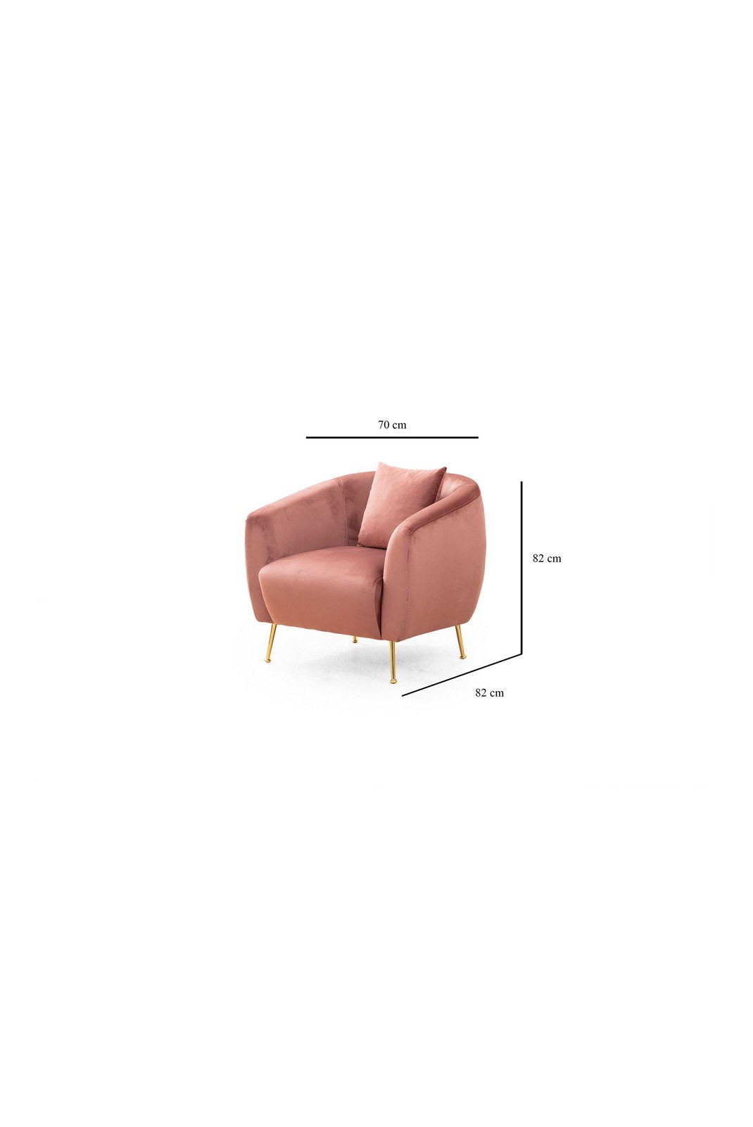 Fauteuil à oreilles - Pink - 560ARE1729