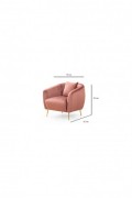 Fauteuil à oreilles - Pink - 560ARE1729