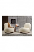 Fauteuil à oreilles - Bouclet White - 560ARE1736