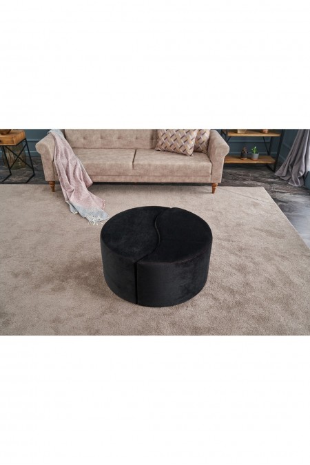 Pouf - Anthracite / Pink - 825BLC1611