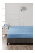 Drap housse simple renforcé - 90x190+25 - Blue - 002