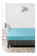 Drap housse simple renforcé Small - 90x190+30 - Turquoise - 118