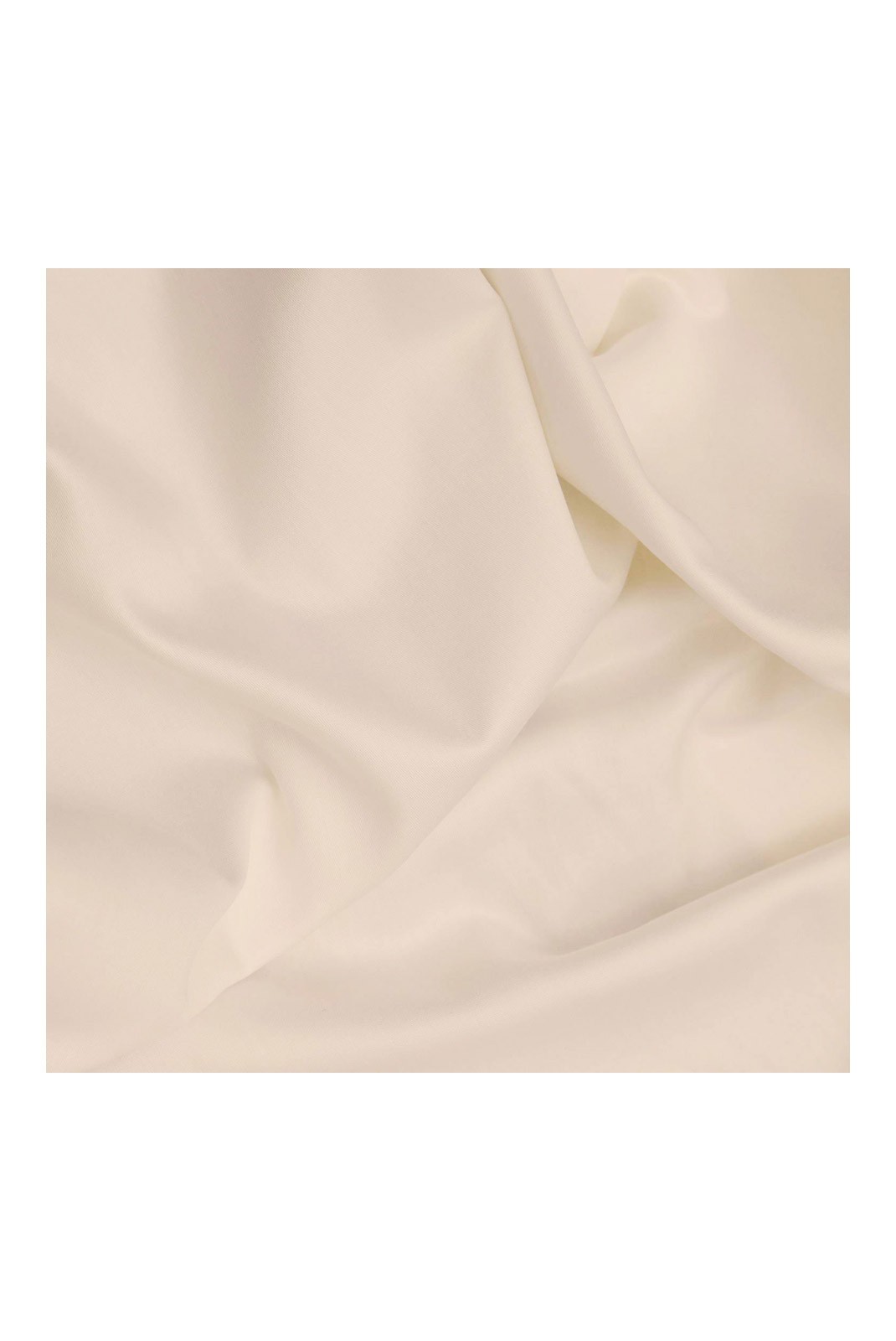 Drap housse simple en satin - 90x190+30 - Cream - 130