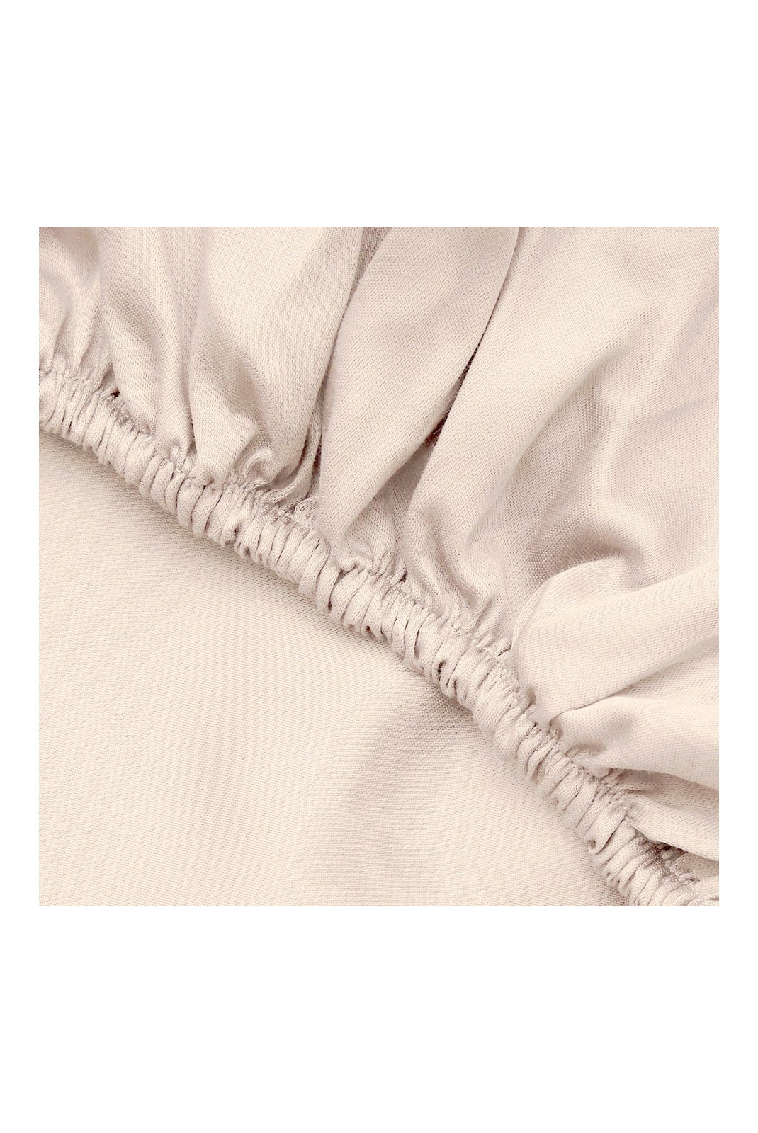 Drap housse simple en satin - 90x190+30 - Cream - 130