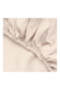 Drap housse simple en satin - 90x190+30 - Cream - 130