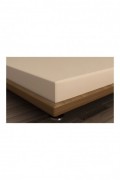 Drap housse simple renforcé - 90x200+30 - Beige - 108