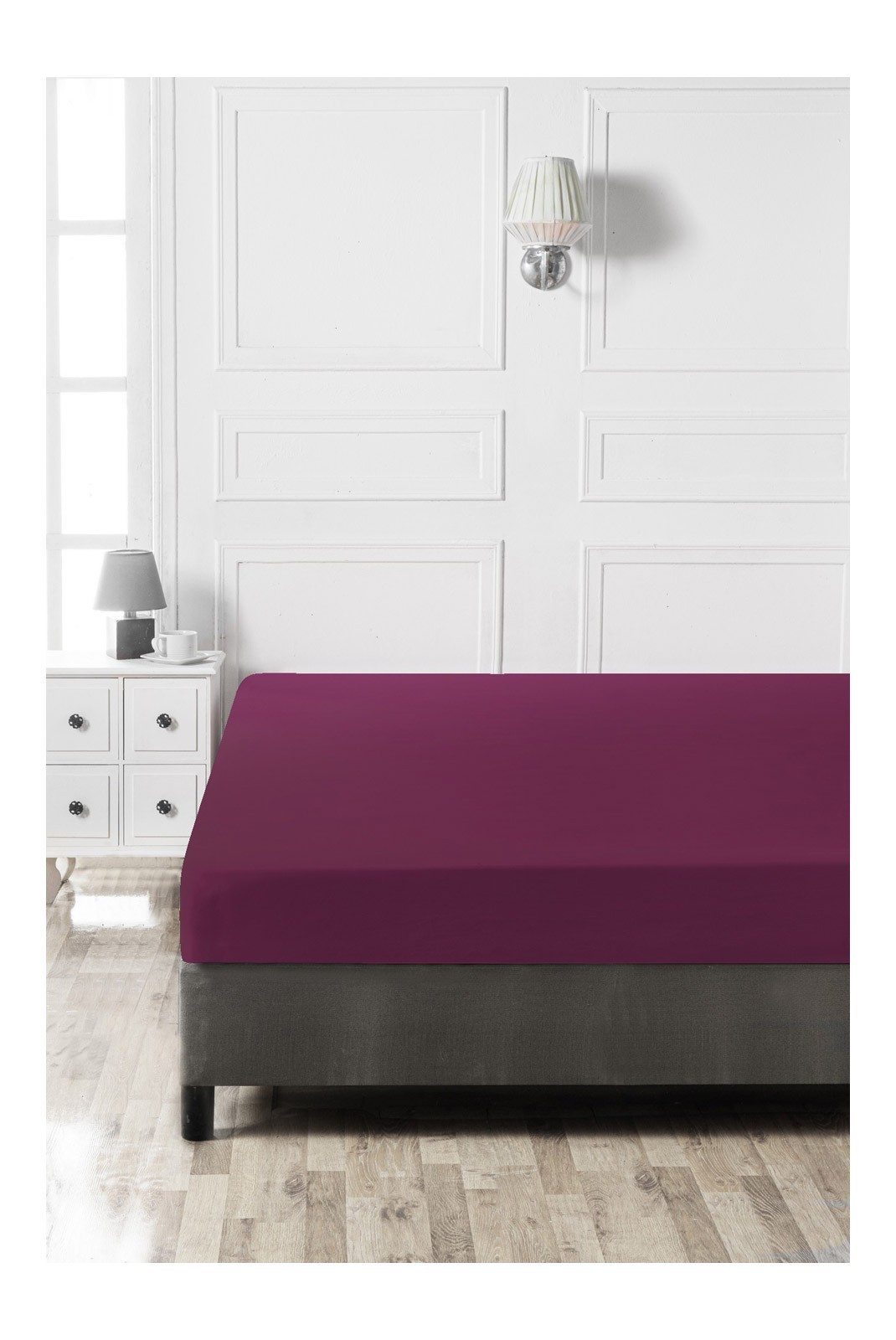 Drap housse simple renforcé - 90x200+30 - Purple - 110