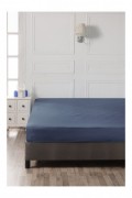 Drap housse simple renforcé - 90x200+30 - Dark Blue - 115