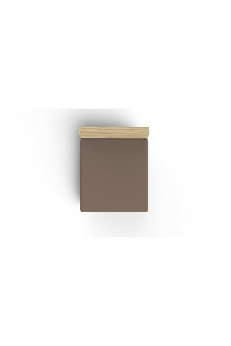 Drap housse simple renforcé - 90x200+30 - Brown - 122