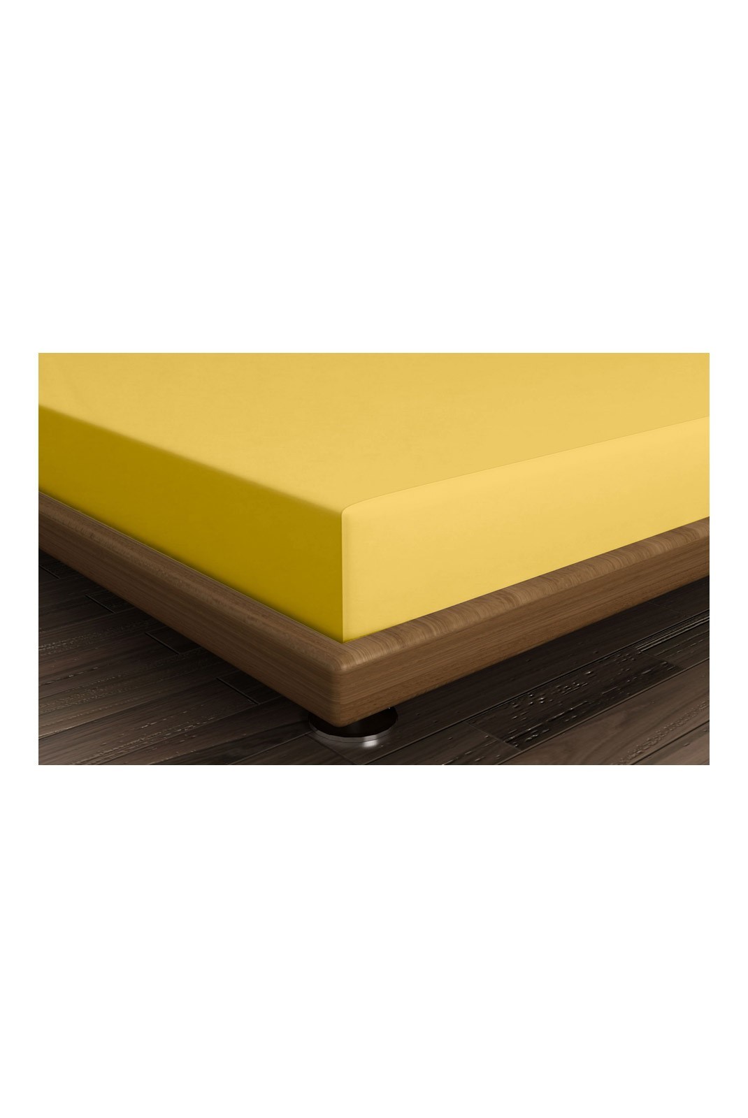 Drap housse simple renforcé - 90x200+30 - Dark Yellow - 123