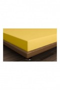 Drap housse simple renforcé - 90x200+30 - Dark Yellow - 123