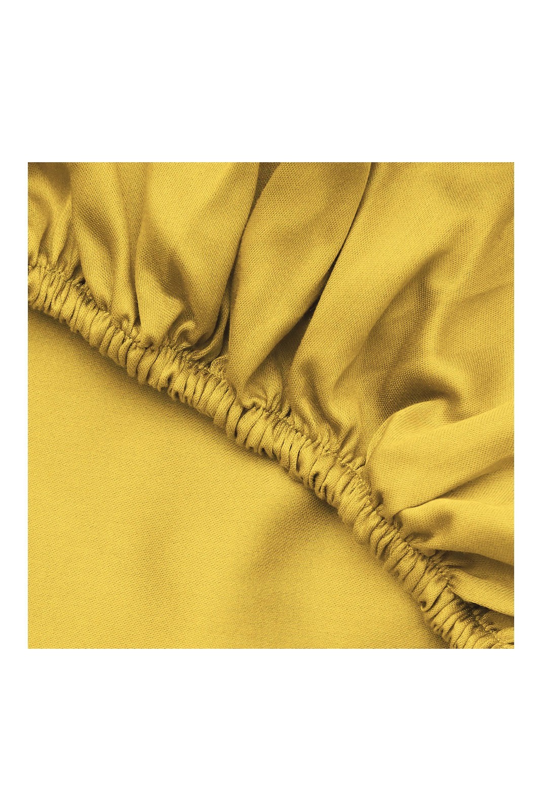 Drap housse simple renforcé - 90x200+30 - Dark Yellow - 123