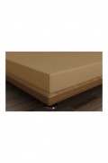 Drap housse simple renforcé - 90x200+30 - Light Brown - 124