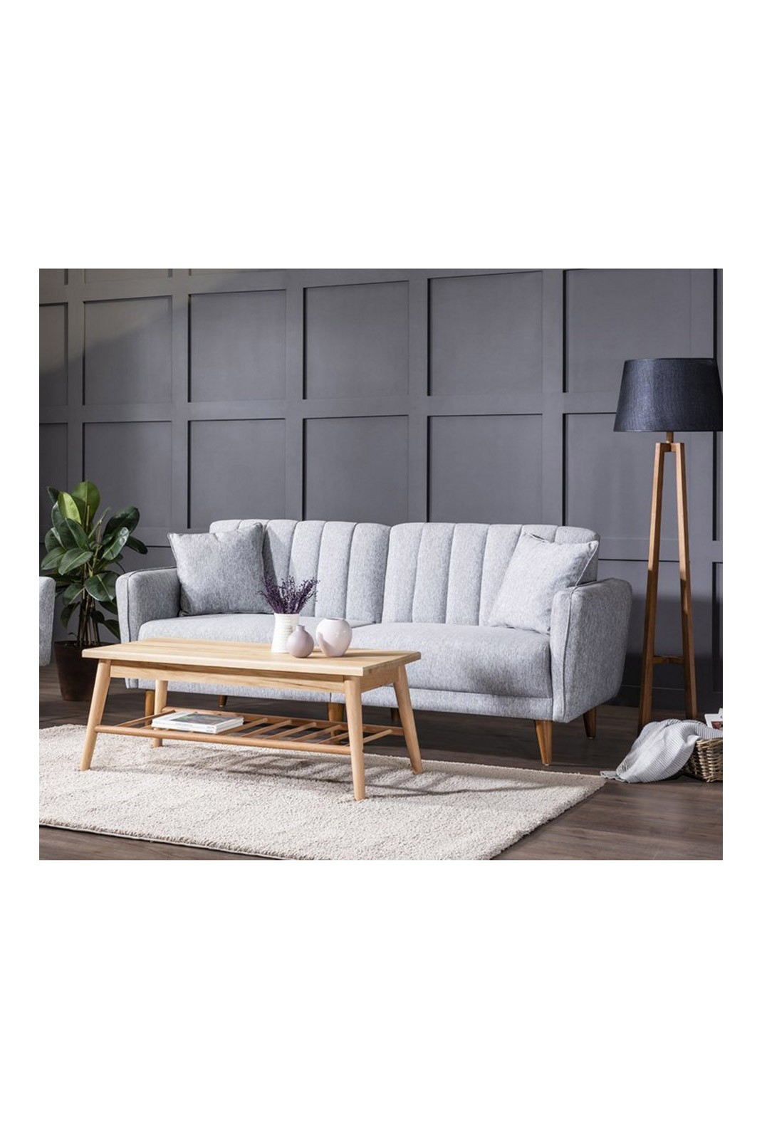 Canapé-lit 3 places - Grey - 867UNQ1313