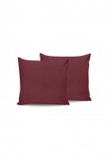 Ensemble de taies d'oreiller - 60x60 - Maroon - 113