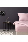 Drap housse en satin King size - 160x200+30 - Light Pink - 131