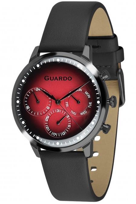 Montre - GUARDO - Black/Black-Red/Black - 012430-5