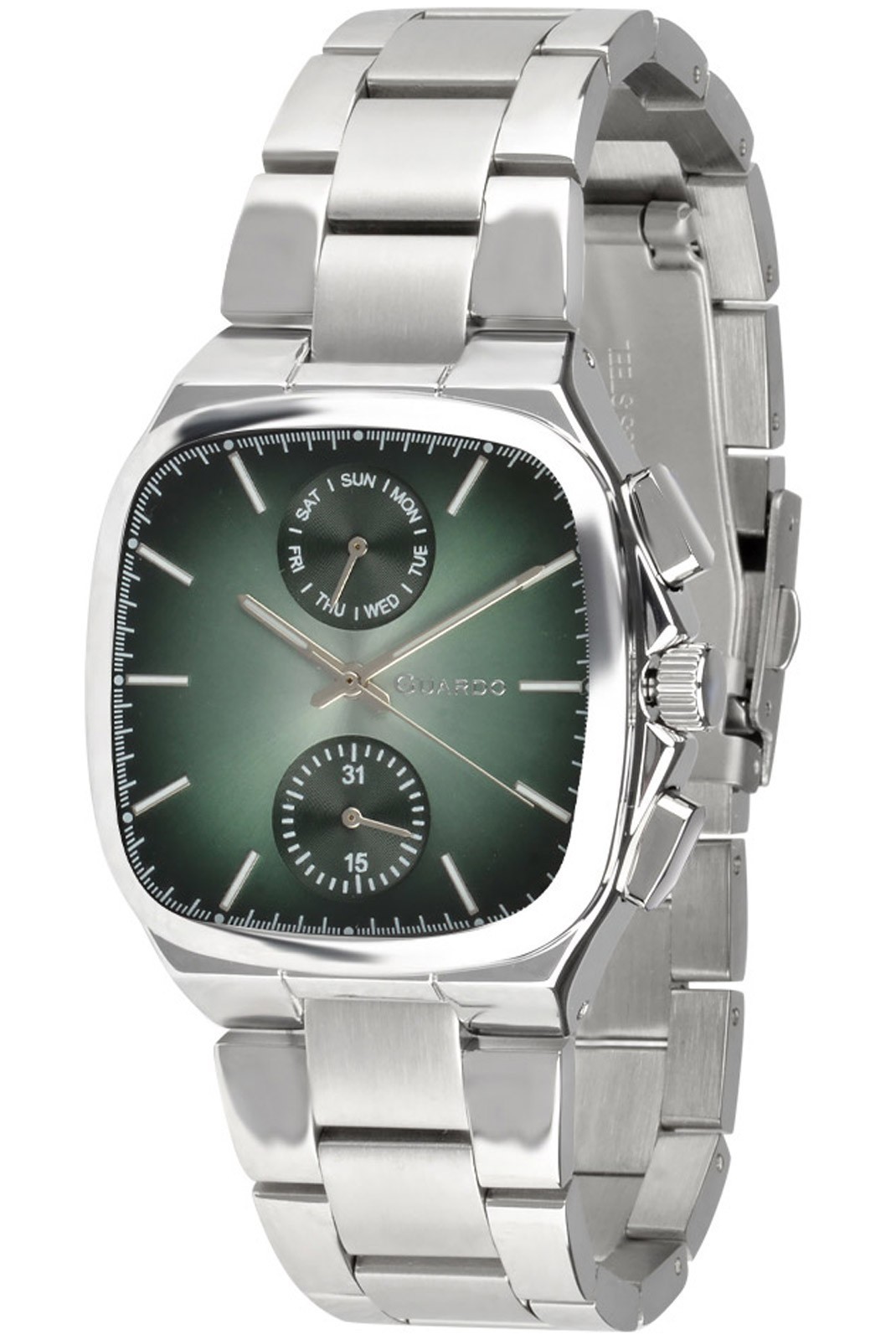 Montre - GUARDO - Silver/Green/Silver - 012688-3