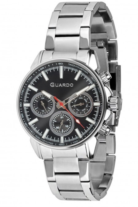 Montre - GUARDO - Silver/Black/Silver - 012689-1