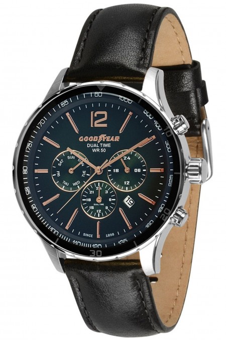 Montre - GOODYEAR - Silver/Black-Dark Green /Black - G.S01260.01.05