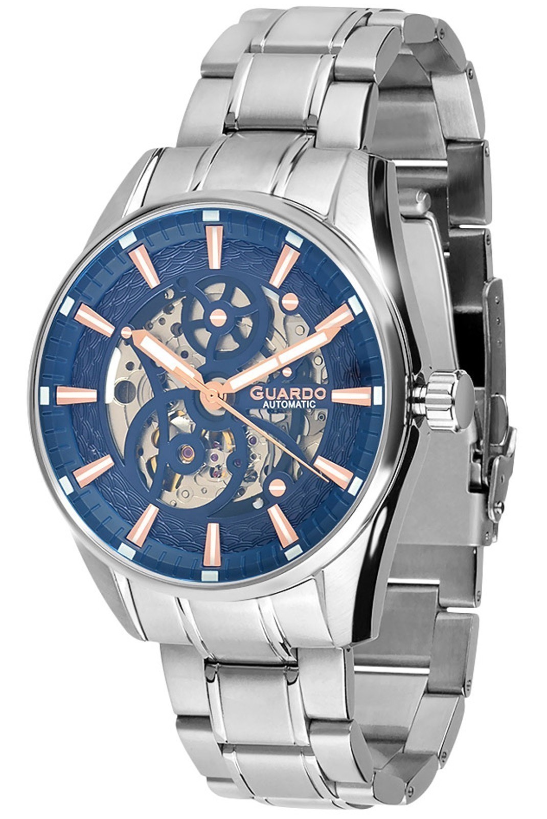 Montre - GUARDO - Silver/Blue-Grey/Silver - SA03013-4