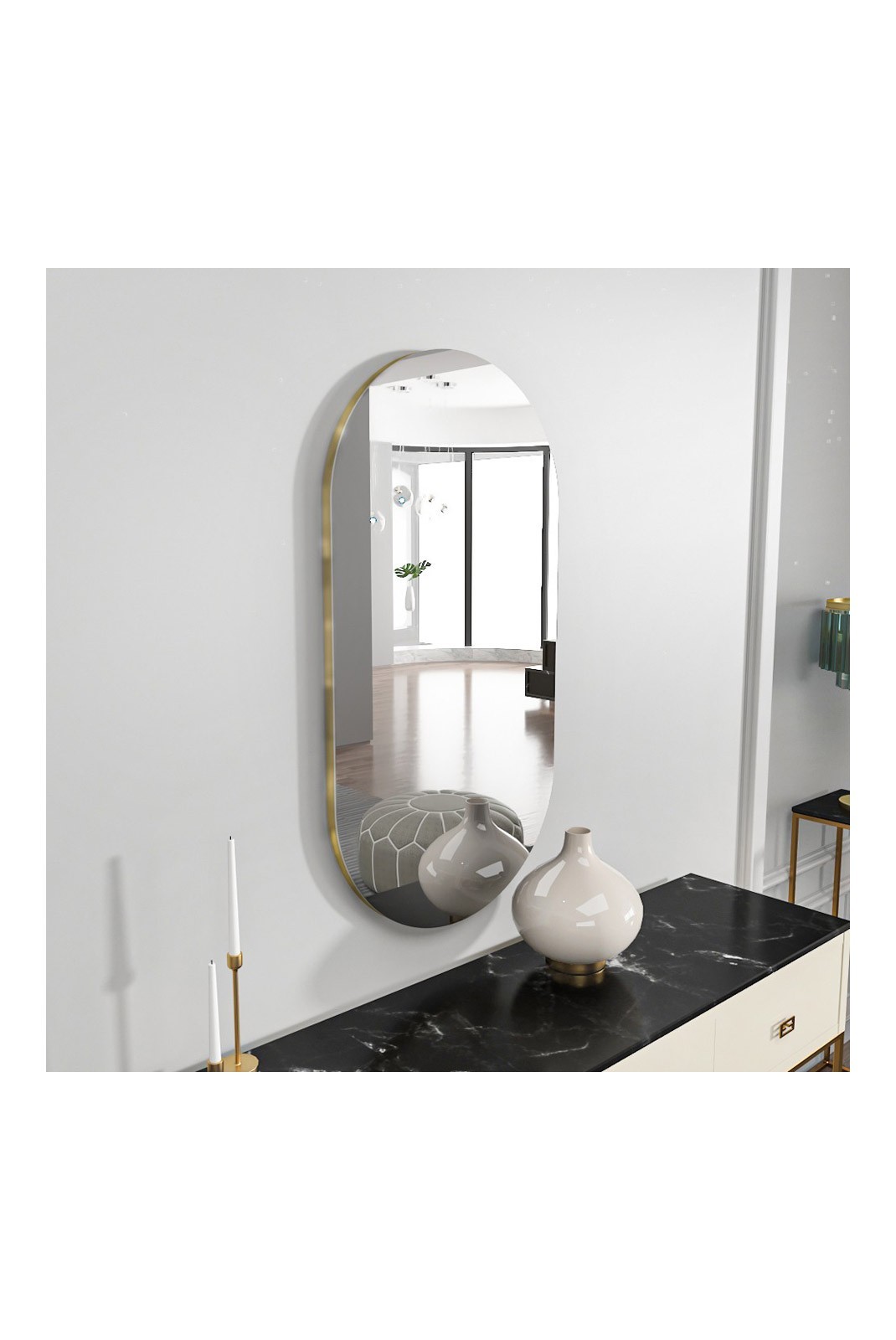 Miroir - Transparent / Gold - M1173