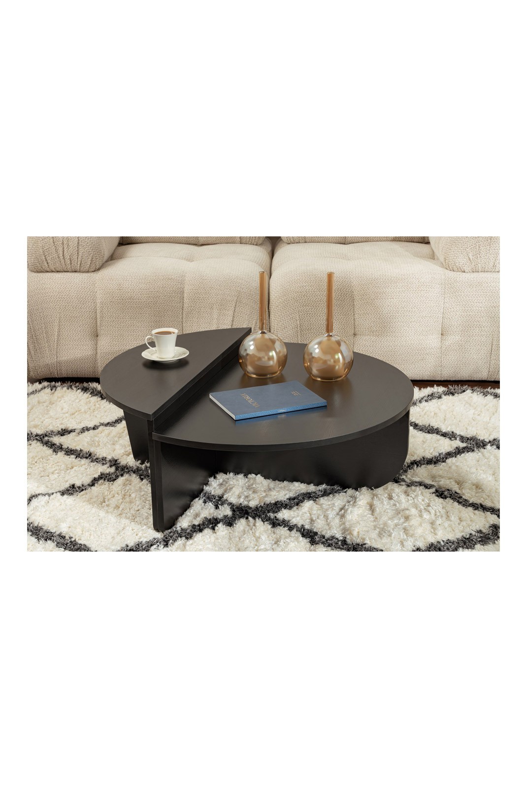 Table basse - Wooden / Black - D1102