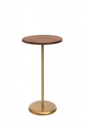 Table d'appoint - Gold / Walnut - R1164