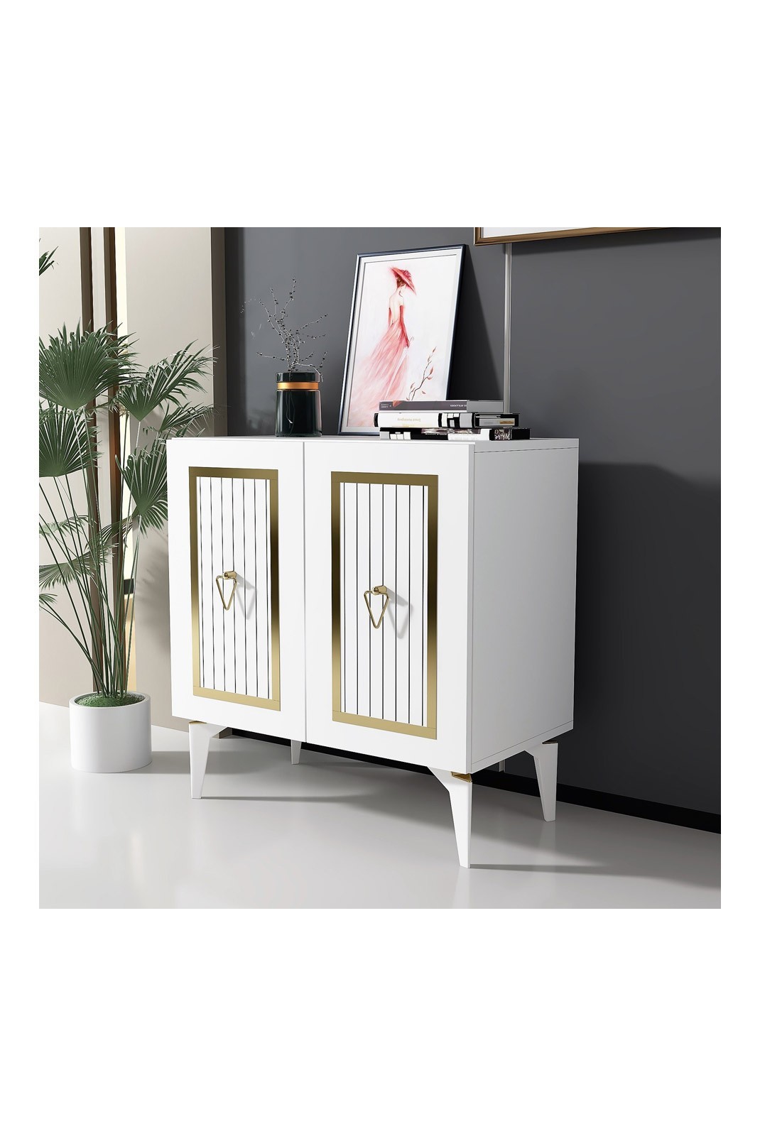 Console - White / Gold - V1760