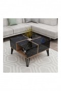 Table basse - Black / Walnut / White - L1415