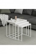 Table gigogne (3 pièces) - White - R1206