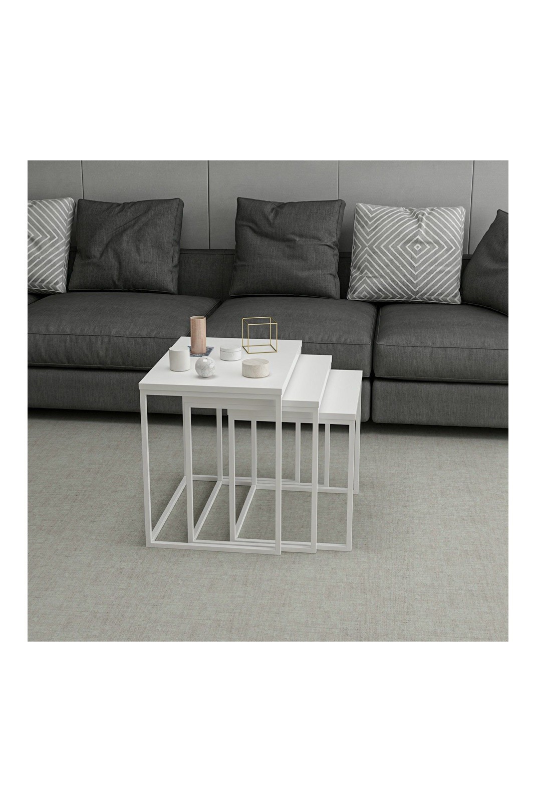 Table gigogne (3 pièces) - White - R1206