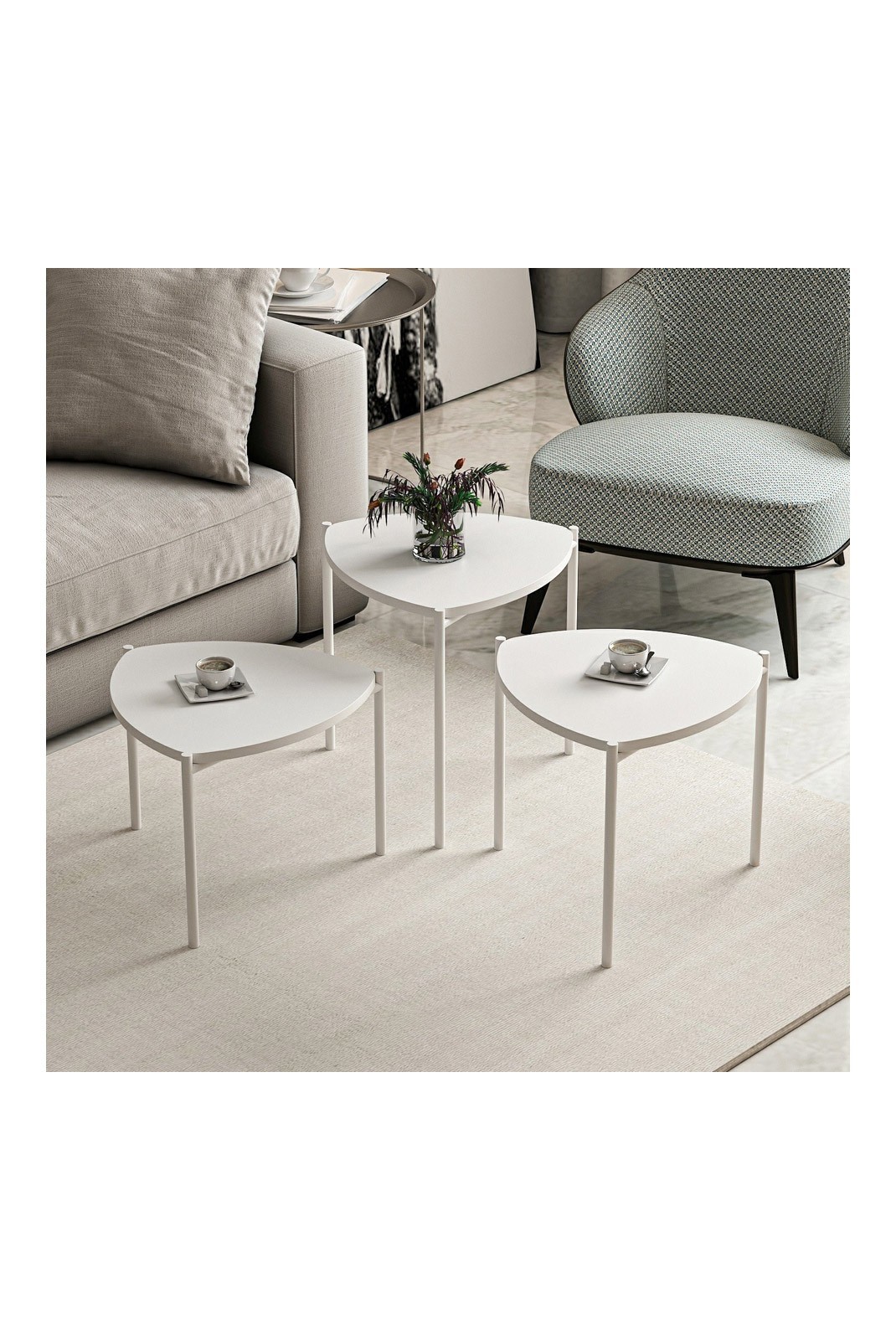 Table gigogne (3 pièces) - White - R1222